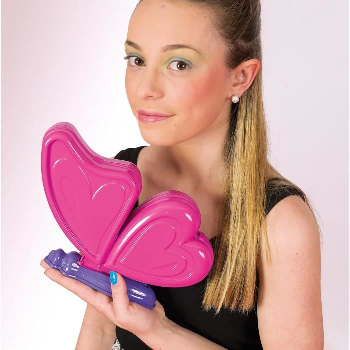 Palette de maquillage papillon - Clementoni - Fards a paupieres, rouges a levres, vernis a ongles