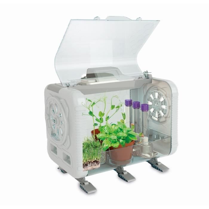 CLEMENTONI - Ma serre high-tech - 3 maniere de faire pousser - Capteurs pour contrÙler la luminositÈ, la tempÈrature et l'humiditÈ -