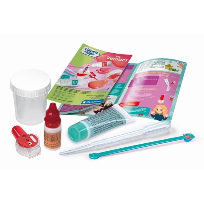 Clementoni - Sciences et Jeu - Mini Labo des ongles - Crée ton propre vernis a ongles - Des 8 ans