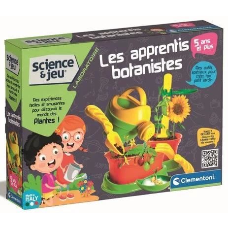 CLEMENTONI - Apprentis botanistes - Coffret scientifique - DÈcouvrire le monde de la botanique - Outils de jardinage - Des 5ans