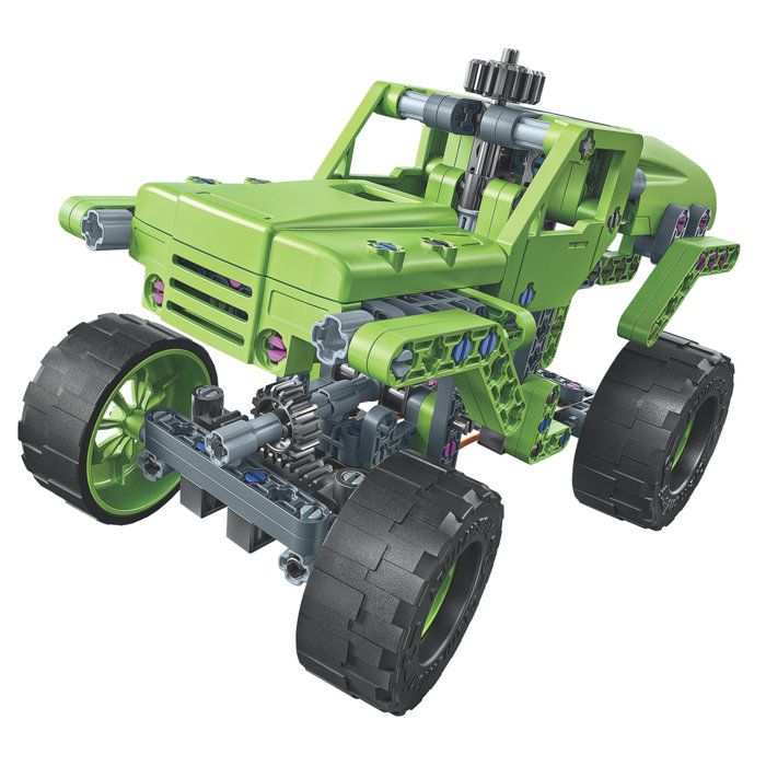 Monster Truck - CLEMENTONI - Mon Atelier Mécanique - Plus de 260 pieces - 2 en 1 - Des 8 ans - Fabriqué en Italie