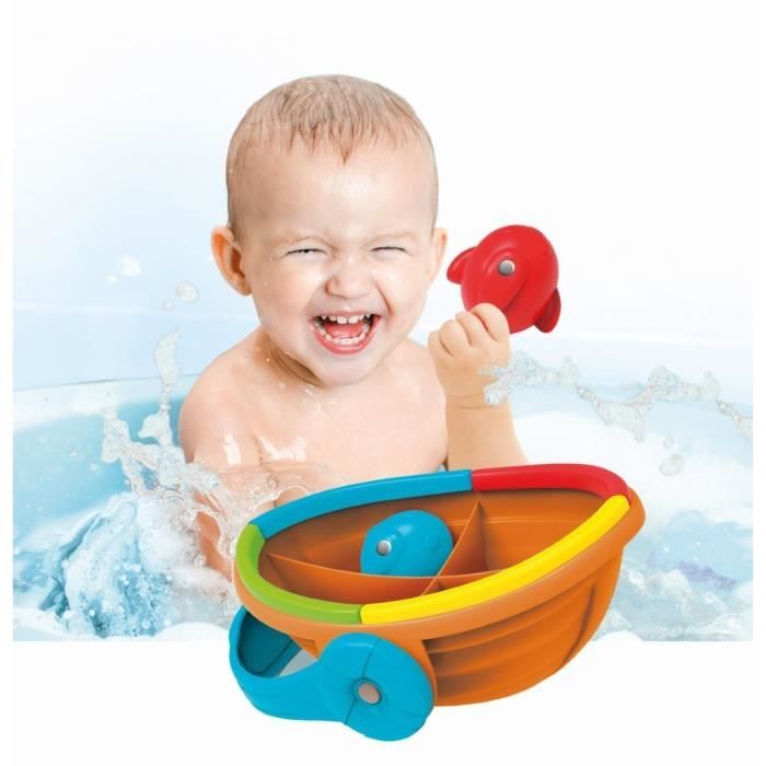 Jeu de peche a la ligne pour bÈbÈ - CLEMENTONI - La peche a la ligne - 100% recyclÈ - Multicolore