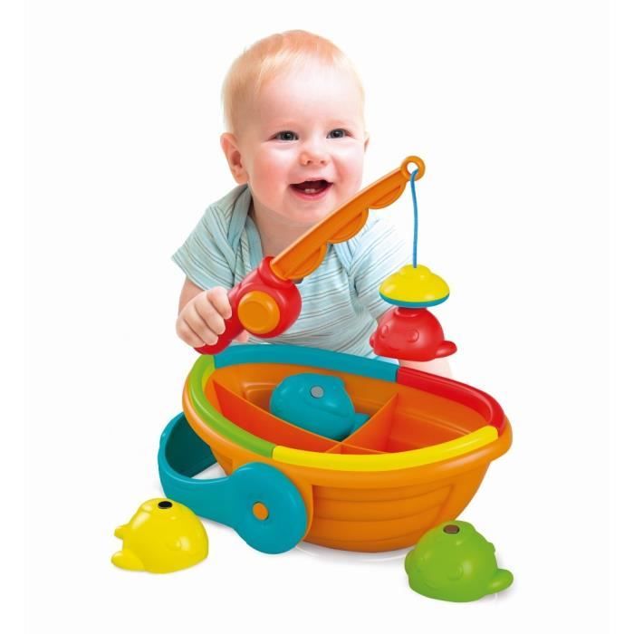 Jeu de peche a la ligne pour bÈbÈ - CLEMENTONI - La peche a la ligne - 100% recyclÈ - Multicolore