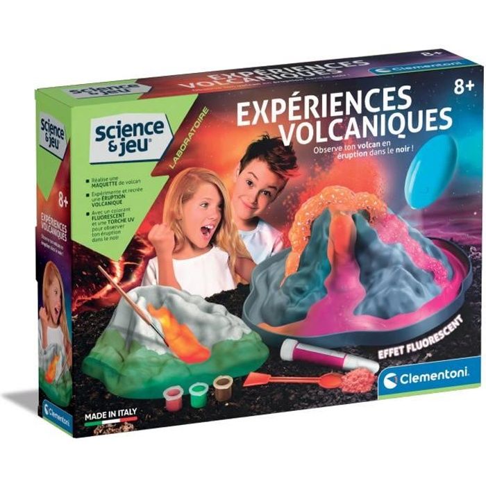 Expériences volcaniques - Clementoni - Science & Jeu - Jeux Scientifiques