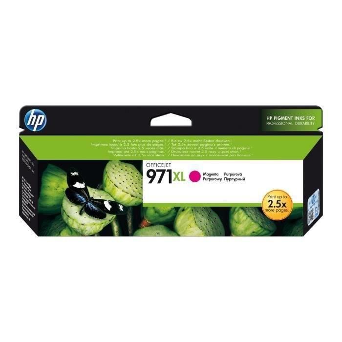 HP 971XL Cartouche d'encre magenta grande capacitť authentique (CN627AE) pour HP Officejet Pro X451/X476/X551/X576