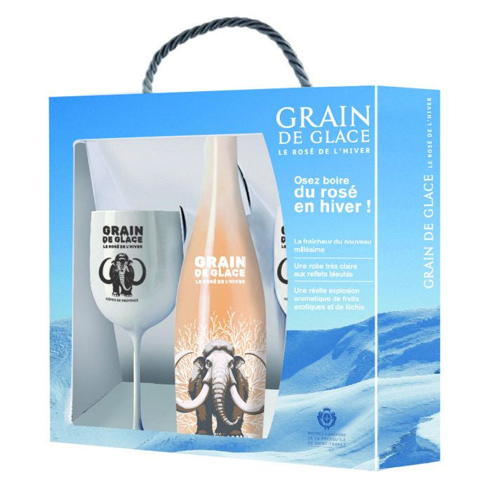 Coffret Grain de glace 2025 Côtes de Provence + 2 verres