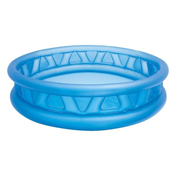 Piscine gonflable ronde Soft Side Pool pour enfant et famille - INTEX - 188x46cm - CapacitÈ 666L - Bleu