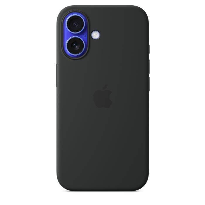 APPLE iPhone 16 - Coque en silicone avec MagSafe - Black