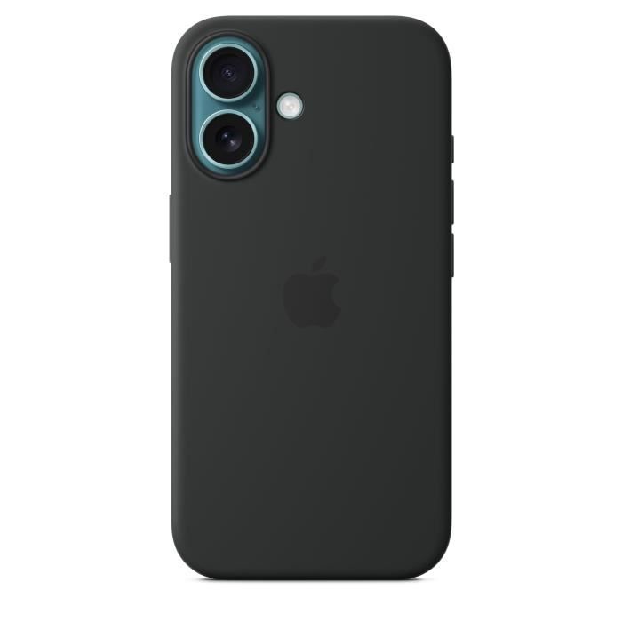 APPLE iPhone 16 - Coque en silicone avec MagSafe - Black