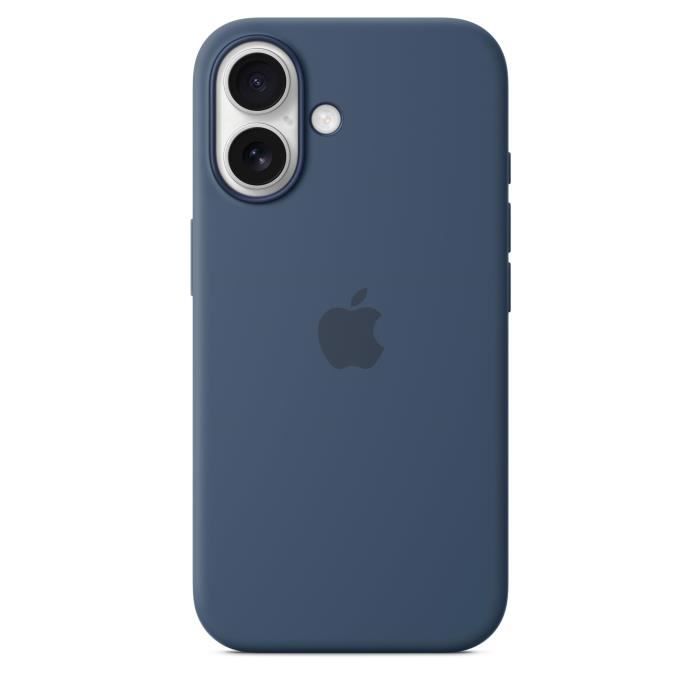 APPLE iPhone 16 - Coque en silicone avec MagSafe - Denim