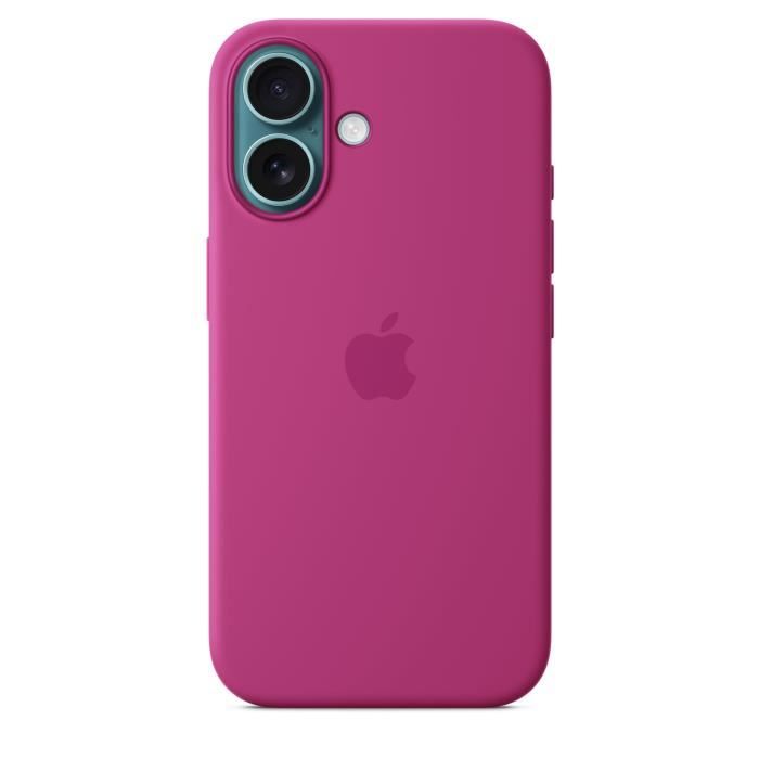 APPLE iPhone†16 - Coque en silicone avec MagSafe - Fuchsia