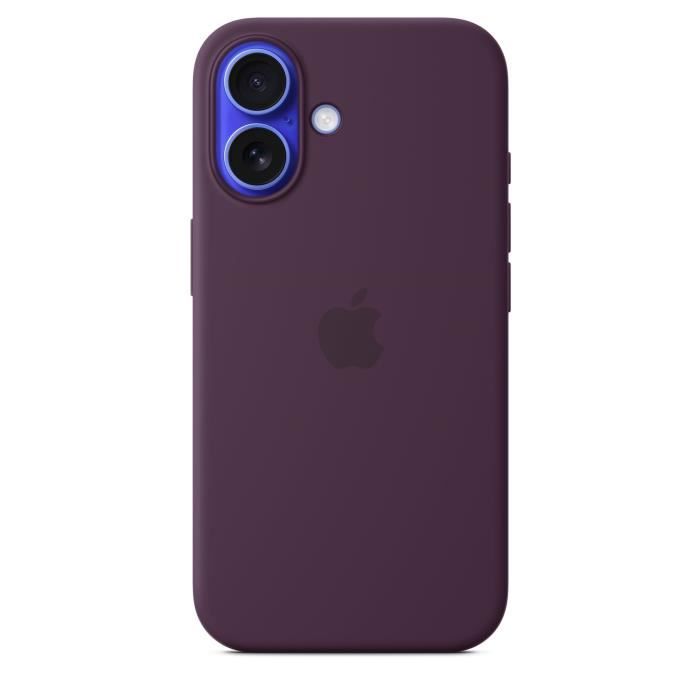 APPLE iPhone†16 - Coque en silicone avec MagSafe - Plum