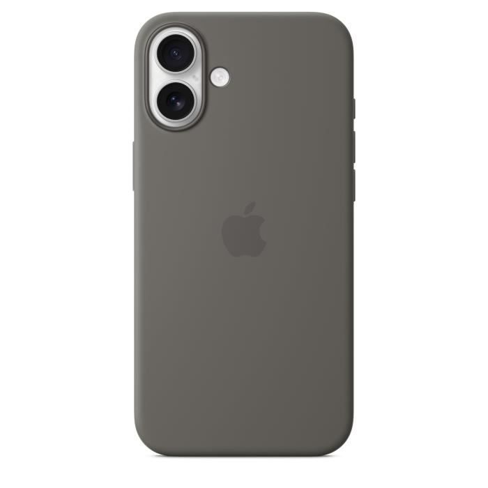 APPLE iPhone 16 Plus - Coque en silicone avec MagSafe - Stone Gray