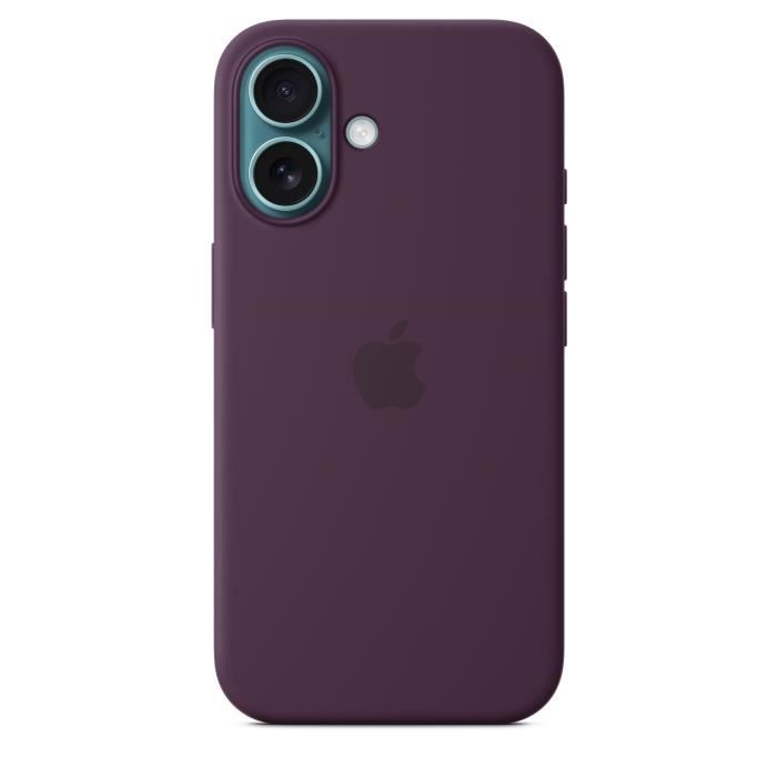 APPLE iPhone†16 - Coque en silicone avec MagSafe - Plum