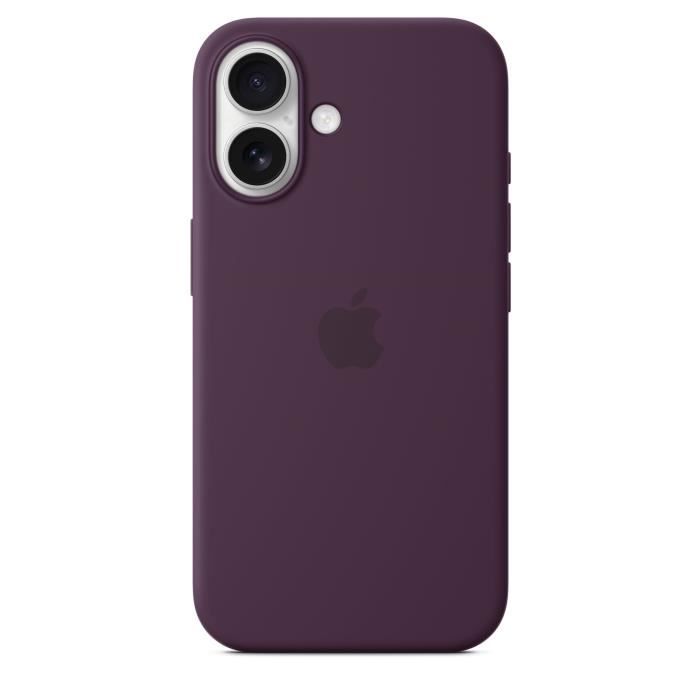 APPLE iPhone†16 - Coque en silicone avec MagSafe - Plum