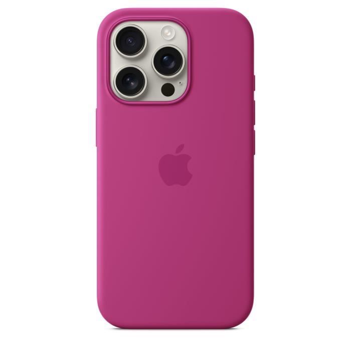 APPLE iPhone†16 Pro - Coque en silicone avec MagSafe - Fuchsia