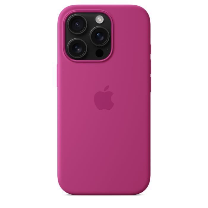 APPLE iPhone†16 Pro - Coque en silicone avec MagSafe - Fuchsia