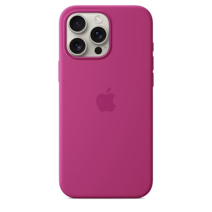 APPLE iPhone†16 Pro Max- Coque en silicone avec MagSafe - Fuchsia