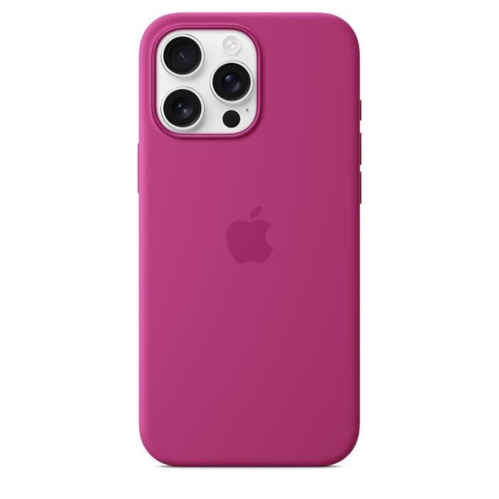 APPLE iPhone†16 Pro Max- Coque en silicone avec MagSafe - Fuchsia