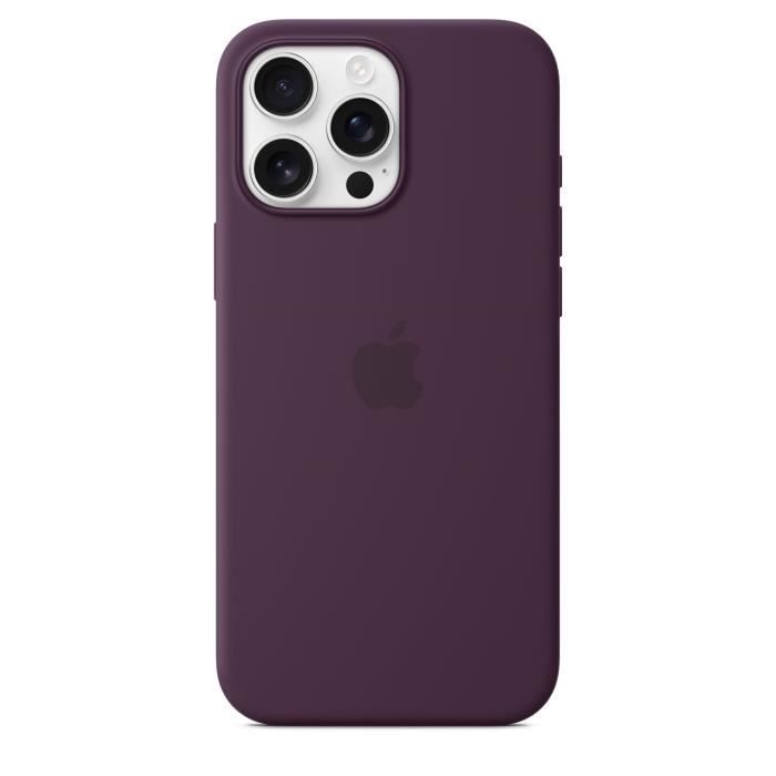APPLE iPhone 16 Pro Max - Coque en silicone avec MagSafe - Plum