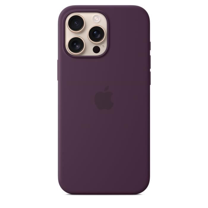 APPLE iPhone 16 Pro Max - Coque en silicone avec MagSafe - Plum