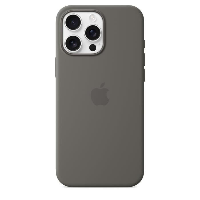 APPLE iPhone†16 Pro Max - Coque en silicone avec MagSafe - Stone Gray