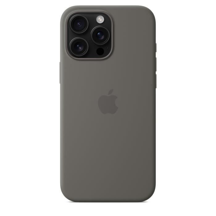 APPLE iPhone†16 Pro Max - Coque en silicone avec MagSafe - Stone Gray