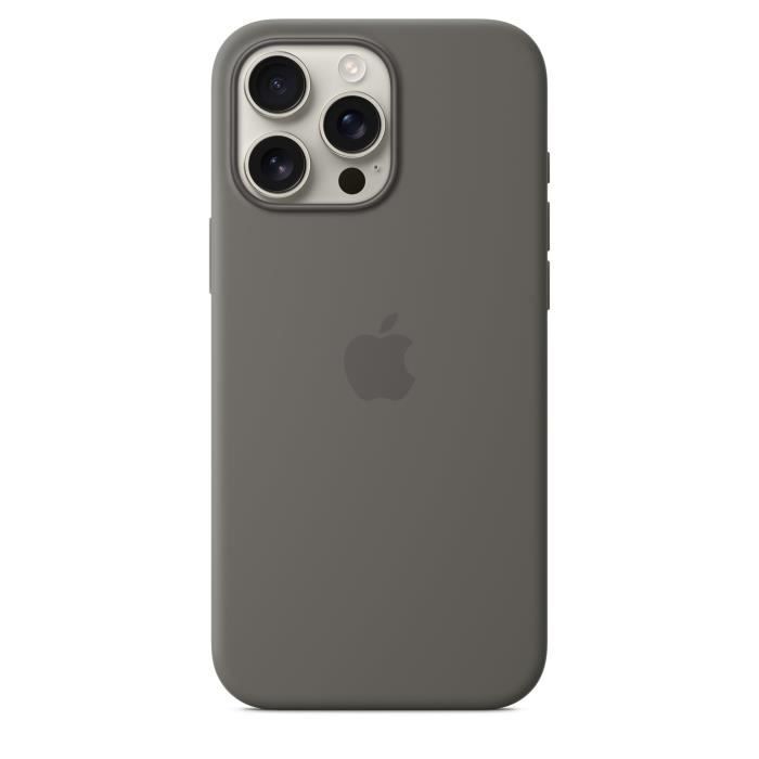 APPLE iPhone†16 Pro Max - Coque en silicone avec MagSafe - Stone Gray