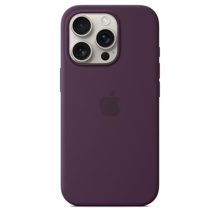 APPLE iPhone†16 Pro - Coque en silicone avec MagSafe - Plum