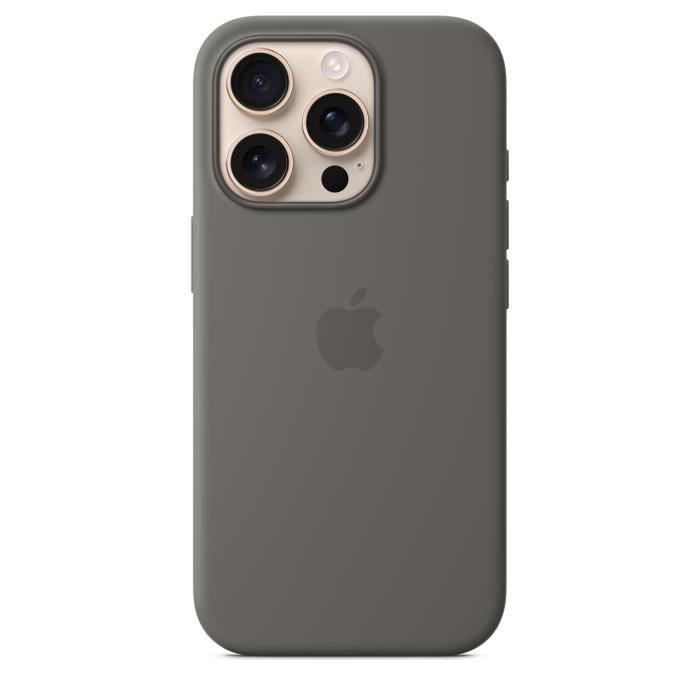 APPLE iPhone†16 Pro - Coque en silicone avec MagSafe - Stone Gray