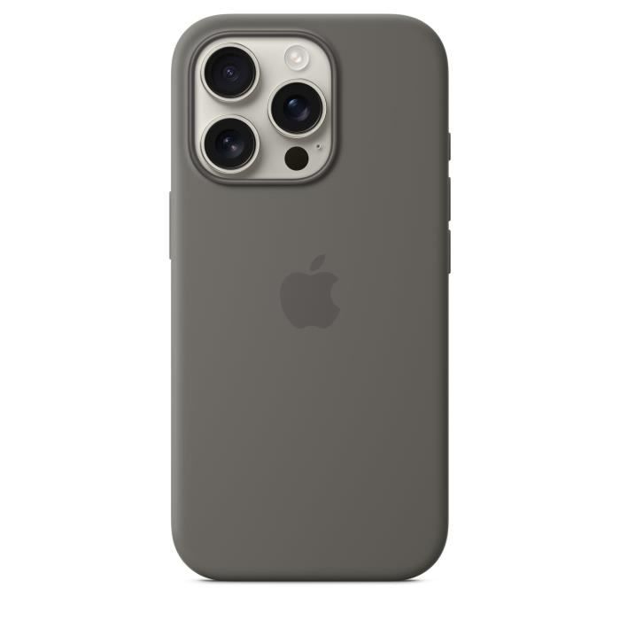 APPLE iPhone†16 Pro - Coque en silicone avec MagSafe - Stone Gray