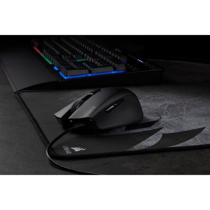 CORSAIR Souris Gamer Optique HARPOON RGB PRO FPS/MOBA - RÈtroÈclairÈ Backlit RGB LED - 12000 DPI - Noir (CH-9301111-EU)