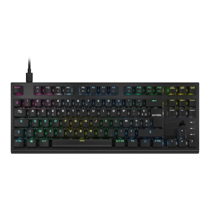 Clavier Corsair gaming mÈcanique-optique K60 RGB PRO TKL OPX