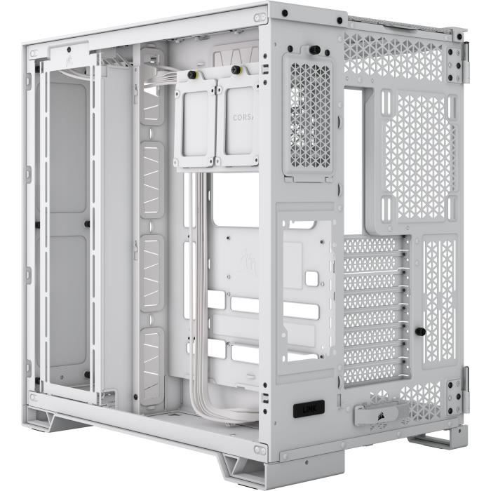 BoÓtier PC - CORSAIR - 6500X Tempered Glass Mid-Tower Dual Chamber - Blanc
