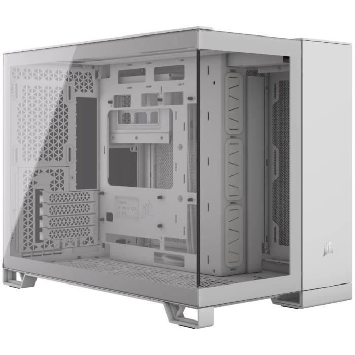 Boîtier PC - CORSAIR - CC-9011266-WW - 2500X - Micro ATX - Dual Chamber - PC Case - White