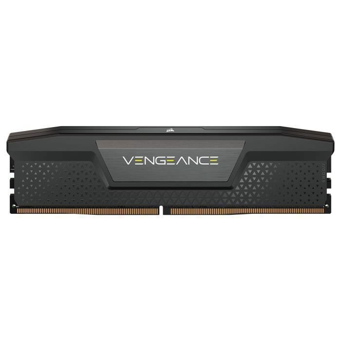 MÈmoire RAM - CORSAIR - Vengeance DDR5 - 32GB 2x16GB DIMM - 5200MT/s - OptimisÈ pour AMD - Unbuffered - 1.25V - Noir