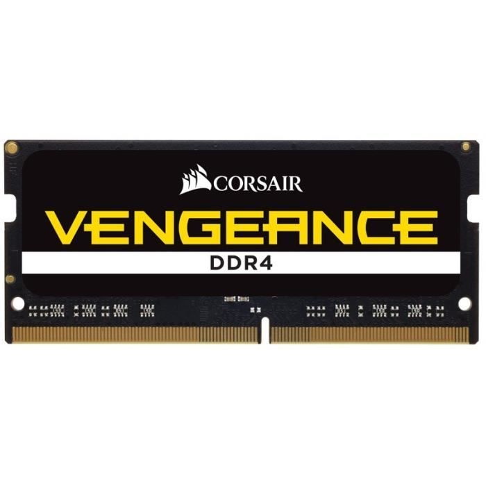 CORSAIR MÈmoire PC Portable DDR4 - Vengeance 16 Go (1 x 16 Go) - 2400 MHz - CAS 16 (CMSX16GX4M1A2400C16)
