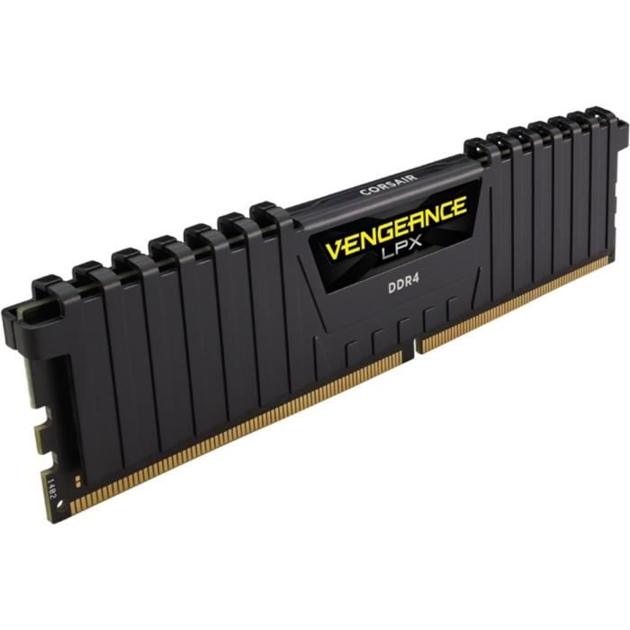 MÈmoire RAM - CORSAIR - Vengeance LPX DDR4 - 16GB 2x8GB DIMM - 3000 MHz - 1.35V - Noir (CMK16GX4M2D3000C)