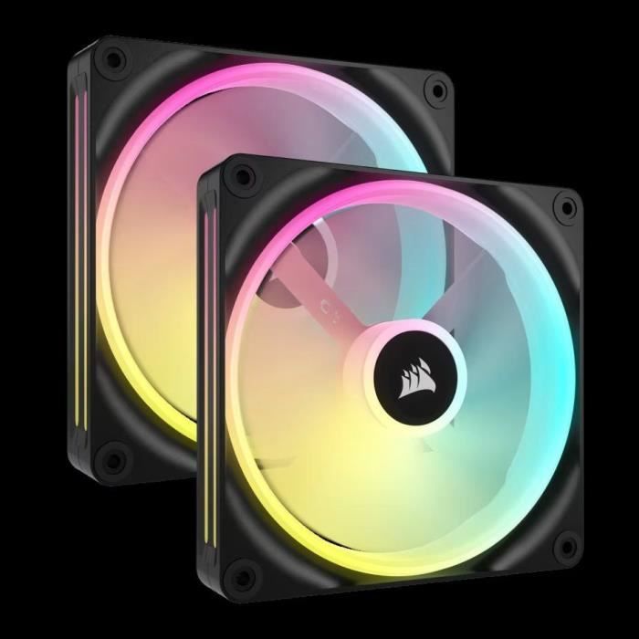 Refroidissement PC - CORSAIR - CO-9051004-WW - Kit de démarrage ventilateurs PWM 140 mm iCUE LINK QX140 RGB