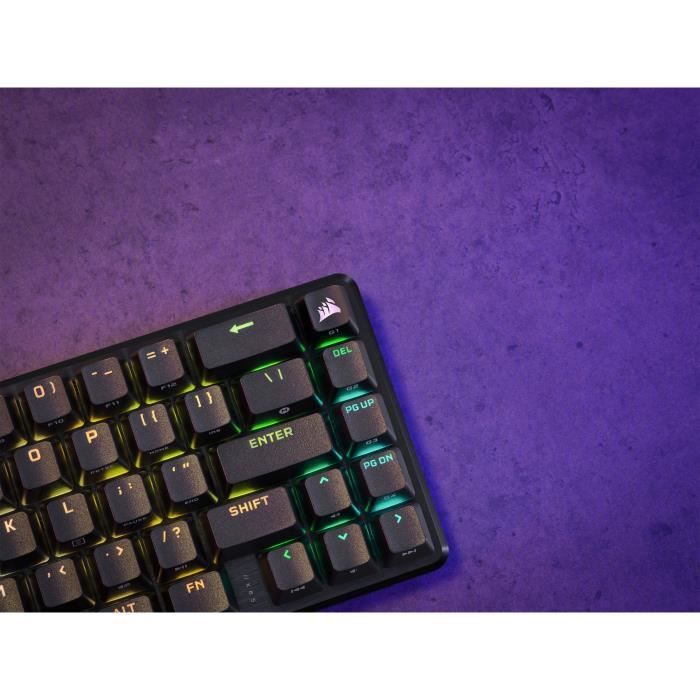 Clavier gaming optique et mÈcanique - CORSAIR - K65 PRO MINI - RÈtroÈclaire LED RGB - Switchs CORSAIR OPX - Noir