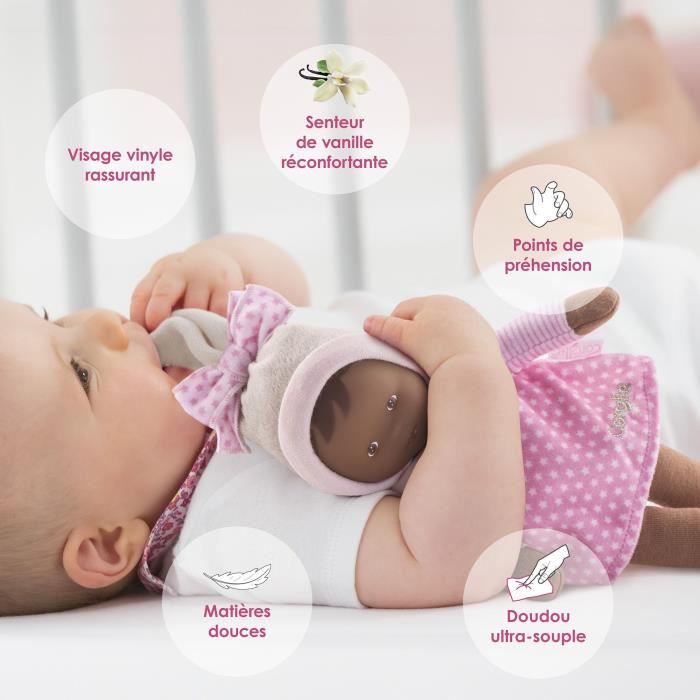 Doudou - COROLLE - Miss Rose Reves d'Étoiles - 25 cm - Des la naissance