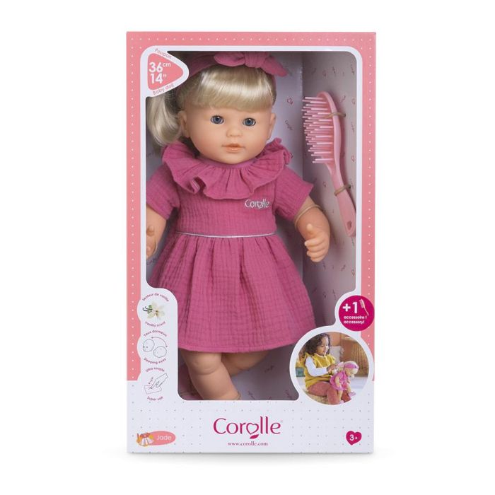 Poupon COROLLE - Jade - 36 cm - Cheveux faciles a coiffer - Senteur vanille