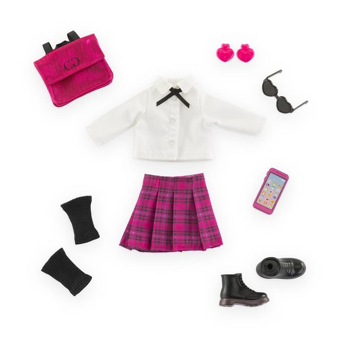 Accessoires poupée - COROLLE - Dressing College Anglais - 8 accessoires - des 4 ans
