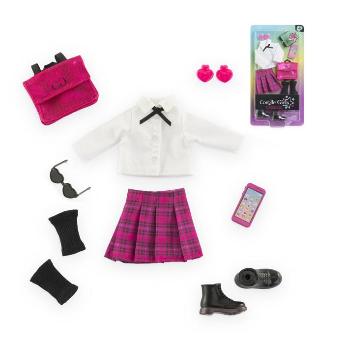 Accessoires poupée - COROLLE - Dressing College Anglais - 8 accessoires - des 4 ans