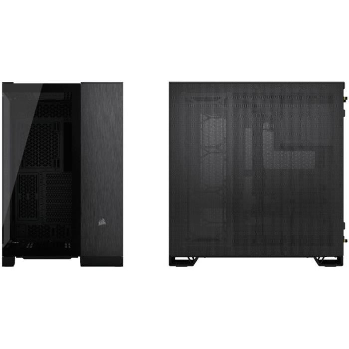 Boîtier PC - CORSAIR - CC-9011283-WW - 6500X Mid - Tower PC Case, Black/Obsidian Aluminum
