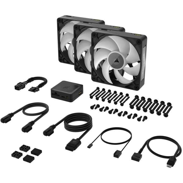 Refroidissement PC - CORSAIR - CO-9051034-WW - Kit de démarrage ventilateurs iCUE LINK RX120 RGB Max Triple Fan