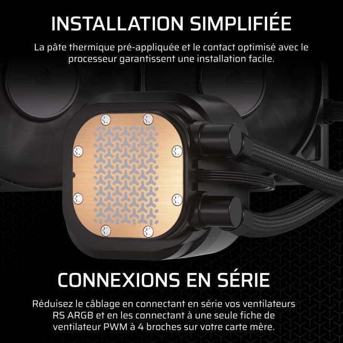 Refroidissement PC - CORSAIR - CW-9060089-WW - NAUTILUS 360 Liquid CPU Cooler