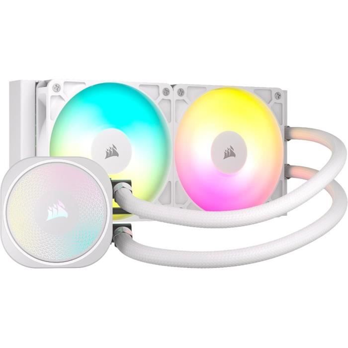Refroidissement PC - CORSAIR - CW-9060094-WW - NAUTILUS 240 ARGB BLANC Liquid CPU Cooler