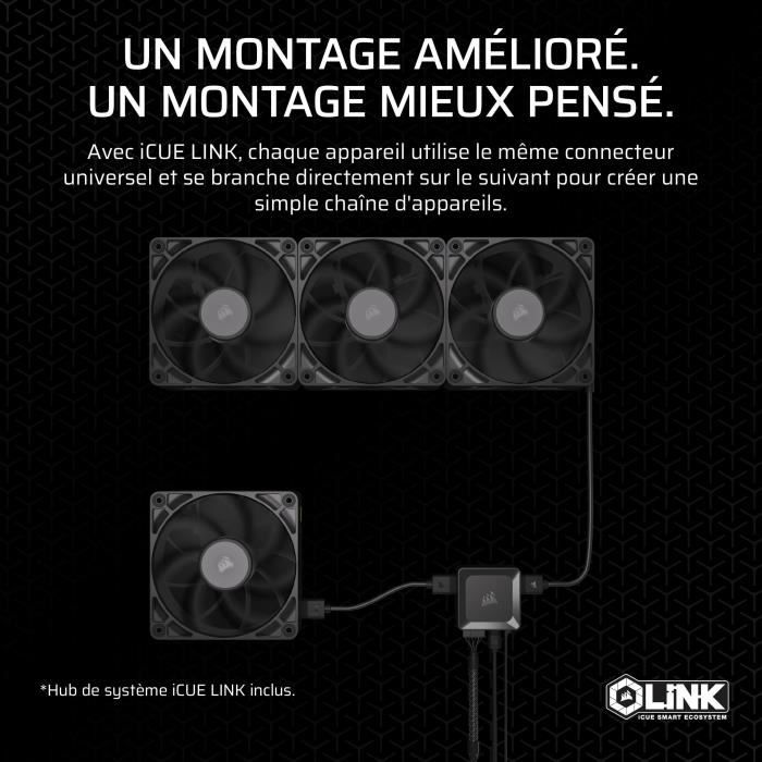 Refroidissement PC - CORSAIR - CO-9051042-WW - iCUE LINK RX120 Max Triple Fan