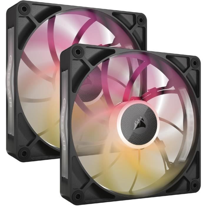 Refroidissement PC - CORSAIR - CO-9051036-WW - Kit de démarrage ventilateurs iCUE LINK RX140 RGB Max Dual Fan